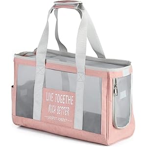 Cat Backpack, Dog Carrier Bag, Ventilated Carrier Bag for Cat and Small Dog, for Small Dog, Pet, Hiking-Pink||44 * 29 * 17cm