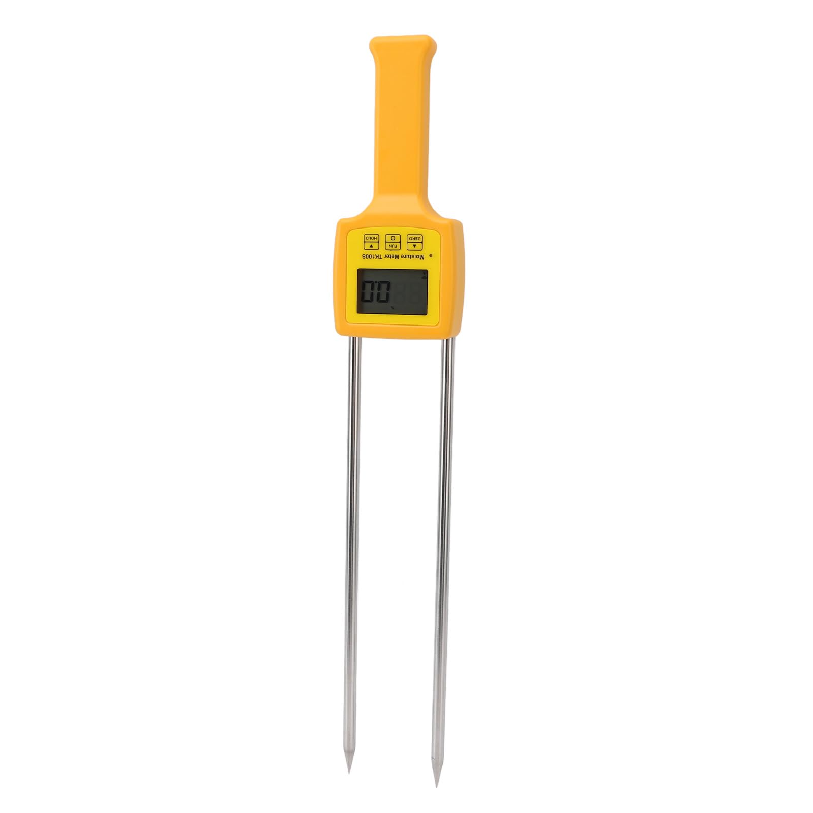 SUNGOOYUE Probador de Humedad de Grano, Medidor de Humedad de Grano Portátil ABS con Sonda de Acero Inoxidable de 11 Pulgadas, LCD Retroiluminada Resolución de 0,1% Apagado Automático para