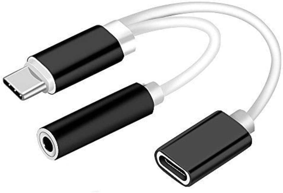 Mr. Gadget's Solutions USB C to 3.5mm Aux Audio Adapter 2 in 1 USB-C to AUX Jack Stereo USB C Headphone Converter