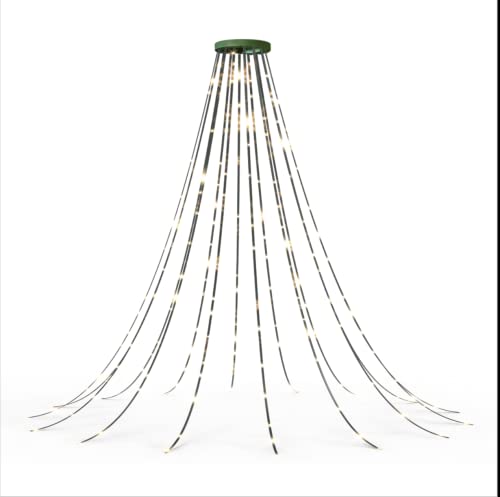 GYLEFY Guirlande Lumineuse Sapin de NoëL, 400LED 2M * 16 Guirlande Lumineuse de NoëL avec 8 Modes éTanche Minuterie MéMoire Guirlandes Lumineuses four DéCorations de NoëL en Plein Air - Blanc Chaud