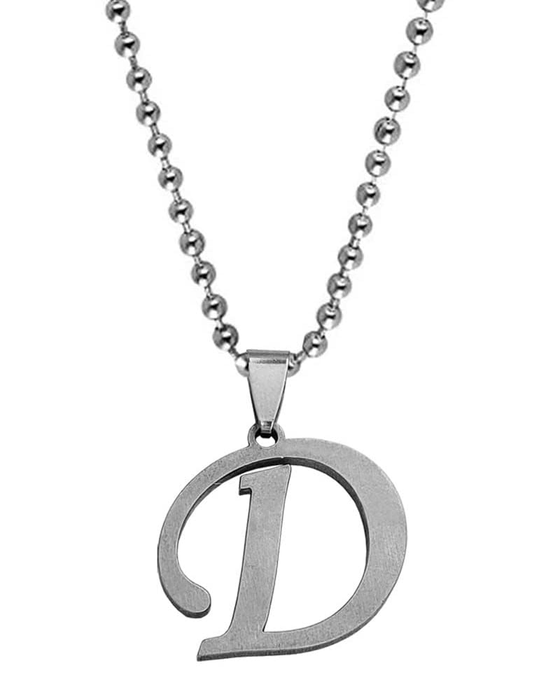 Uniqon Unisex Metal Fancy & Stylish Trending Name English Alphabet D Letter Locket Pendant Necklace With Ball Chain For Mens And Womens (B0B8SXVZNL) Amazon Price History, Amazon Price Tracker