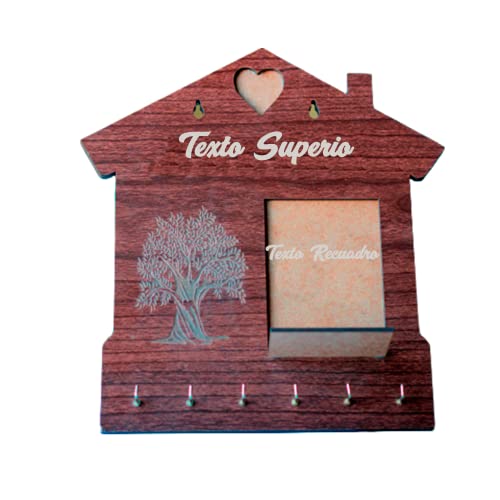 EDURAIT Cuelga Llaves de Pared: Accesorio Elegante y Práctico, Ideal para Hogares y Oficinas, Perfecto Regalo de Casa Nueva. (PERSONALIZABLE)