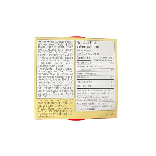 Nin Jiom Herbal Candy Plum Flavour (Tin) 60g