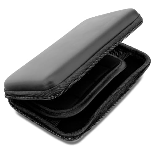 Funda protectora y compartimento para tarjetas de juego compatible Nintendo 3DS, 3DS XL, DS, DS Lite, DSi, DSi XL, New 2DS XL, New 3DS, New 3DS XL, Analogue Pocket – Estuche resistente en negro