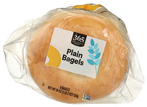 365 By Whole Foods Market, Bagels Plain 6 Count, 18 Ounce #TOP5