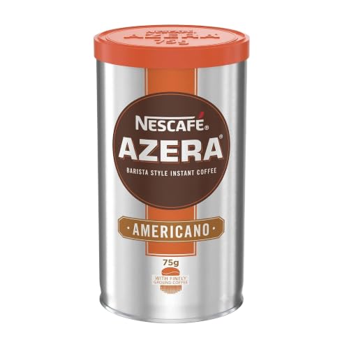 Nescafé Azera Americano Instant Ground Coffee Premium Blend Of Instant & Finely Ground Roasted Coffee Smooth Full-Bodied Flavour Rich Aroma - 75g