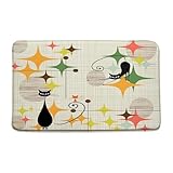 ➤ Mode polyvalent: le tapis doux, beau et élégant convient parfaitement à votre maison, tapis de salle de bain pour douche ou baignoire, tapis de bienvenue pour porte intérieure, tapis de cuisine, tapis de chambre, tapis de porte arrière, tapis de canapé de salon, tapis de garage, donc le tapis de douche est votre meilleur choix pour décorer la maison.