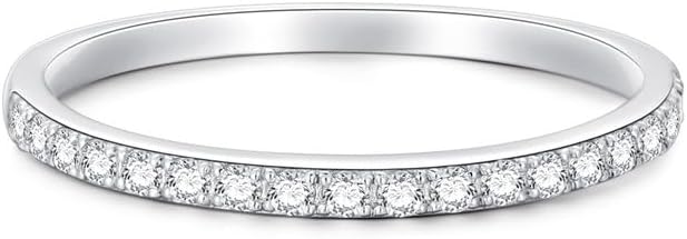 Molioaki 1-1/2 Carat (ctw) Moissanite Engagement Rings for Women Platinum Plated Silver Ring Moissanite Rings Set