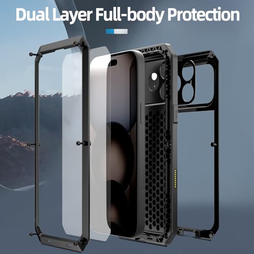 Coque intégrale iPhone 17 Pro noir pour chantier et activités outdoor - 4