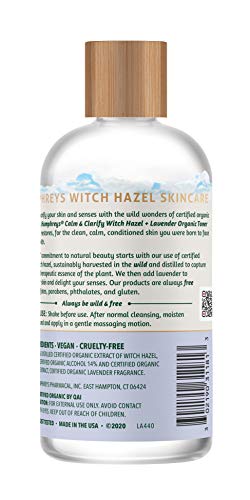 Humphreys Calm Clarify Witch Hazel + Lavender Organic Toner Fl Oz, 8 Ounce (Pack Of 1) #TOP1