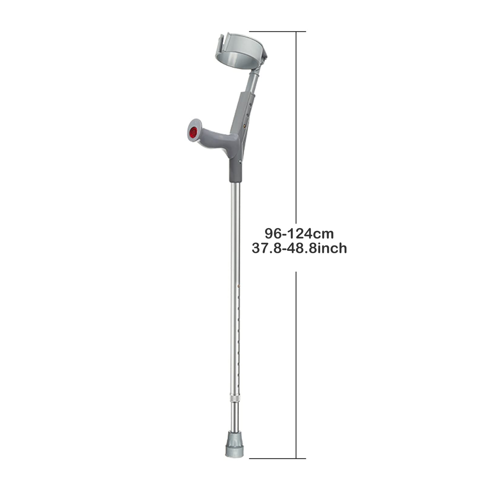 Muletas Médicas de Aluminio para Antebrazo (1 Par de 2 Unidades), Puños Giratorios y Muletas para Apoyar Las Piernas Después de Una Lesión o Cirugía
