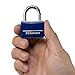 Master Lock Blue Vinyl Covered Aluminum Keyed Padlock, Small Lock for Gym or School Locker can be Used Indoors or Outdoors, 142DCM