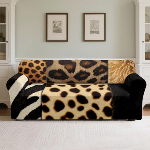 Funda Sofa 1 Plaza Negro Amarillo Cubre Sofa Elasticas Extraíbles Lavables Spandex,Protector Sofá Gatos Arañazo Y Perros Mascotas,Adecuado para Sala De Estar