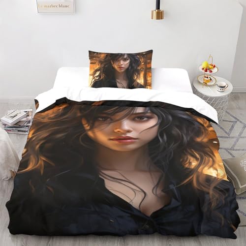 Parure de lit 3 pièces imprimé esthétique pour un couchage confortable - 3