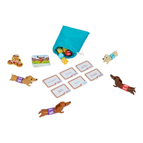 The Wiener Dog Race Game, Easy-to-Learn Dice Game. Fetch & ROLL Two Dice, Add The Best One to Your Dog to Stretch Them Out, Collect Yard Cards to Race to The Finish & Win, Ages 7+ for 2-4 Players by Moose - Image 2