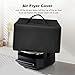 Air Fryer Dust Cover for Typhur Dome 2 Air Fryer & Pizza Toast Oven,Heavy Duty Heat Resistan Waterproof Covers Case for Indoor Smokeless Smart Grill & Air Fryer Basket 6 QT (Black)