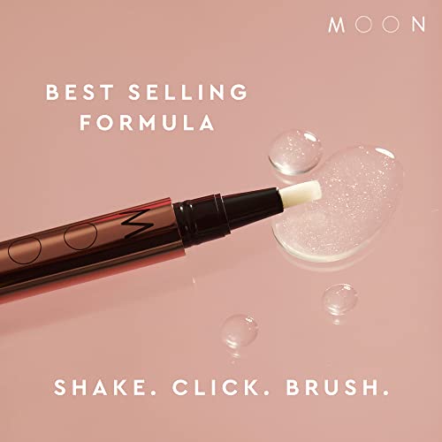 Image of MOON Teeth Whitening Pen, Brush Every Tooth White, On-The-Go Whitener for A Brighter Smile, 30+ Uses, Vegan, Rose Mint