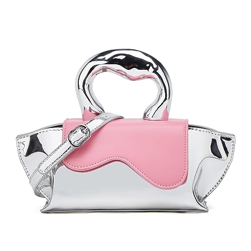 Image of Small Silver Bag Crossbody Bags Satchels Y2K Evening Bags Handbag for Women Hobo Bags Shoulder Bags Tote Bag for Women 2026