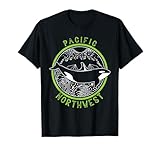 Pazifischer Nordwesten, Orca, Walbaum, Berg, Meer, PNW T-Shirt