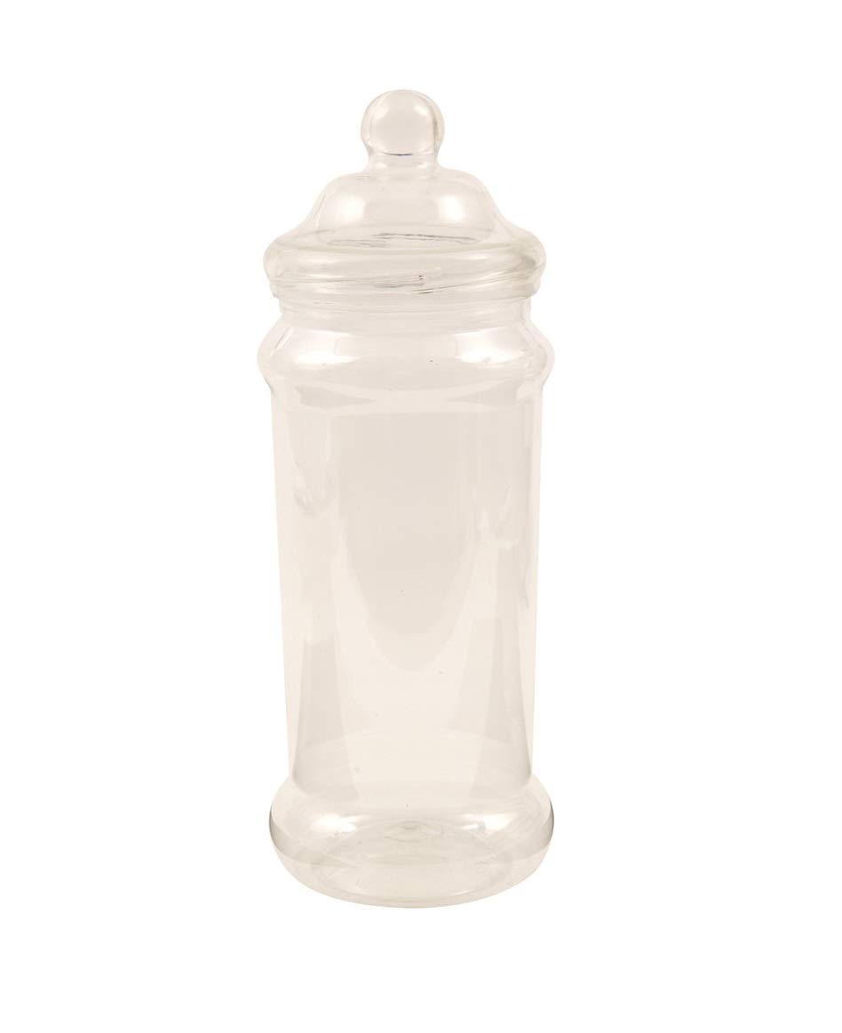Pick N Mix Candy Buffet Party Victorian Style Clear Plastic Sweet Jar Holder 33cm Tall 2.5L Birthday wedding anniversary christening Biscuit Storage