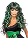 Smiffy's Siren 3 Tone Wig Costume, Green/Purple/Black, One Size