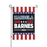 18"x12" Mandela Barnes for Governor Burlap Garden Flags Double Sided 2026 United States Elections Flag Lawn Porch Yard Signs House Decoration