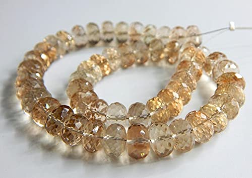 Perles rondelles facettées dorées LKBEADS 9x8mm pour collier et création bijou DIY
