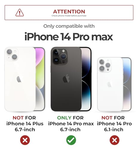 Coque iPhone 14 Pro Max Antichoc avec Support Réglable Protection Caméra Bleu Marine - 2