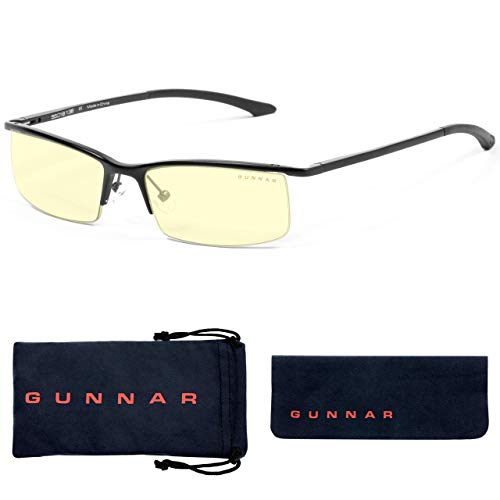 Gaming Glasses | Blue Light Blocking Glasses | Emissary/Onyx by Gunnar | 65% Blue Light Protection, 100% UV Light, Anti-Reflective To Protect & Reduce Eye Strain & Dryness
