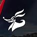 SoCoolDesign Zero Dog Nightmare Before Christmas Car Window Vinyl Decal Sticker 4" Wide (White)