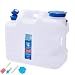 seraphicar Recipiente De Agua para Exteriores, Tanque De Agua para Almacenamiento De Agua con Grifo, Cantimplora Portátil, Jarra, Garrafa con Tubo De Agua Y Tapa para Acampar