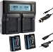 Produktbild Blumax 2X Akku NP-FW50 1030mAh + Doppelladegerät NP-FW50 Dual Charger | passend zu Sony Alpha7 / 7ii / 6500/6300 / 6000/5100 NEX-7 NEX-6 NEX-F3 NEX-3 Nex-5 NEX-5N NEX-5T SLT A55V A33 A35 A37