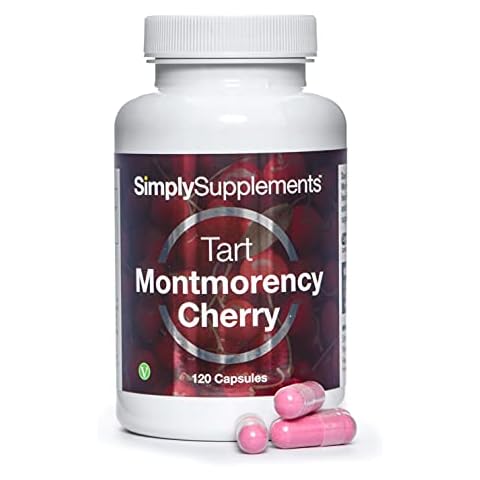 Montmorency Sauerkirsche 450mg - 120 Kapseln - geeignet für Veganer - Versorgung für 4 Monate - SimplySupplements Cover