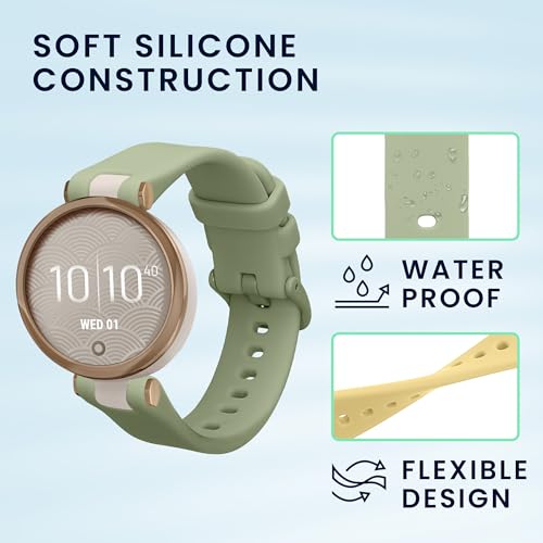 kwmobile 2X Sportarmband kompatibel mit Garmin Lily Sport Armband - Fitnesstracker Band Set aus TPU Silikon