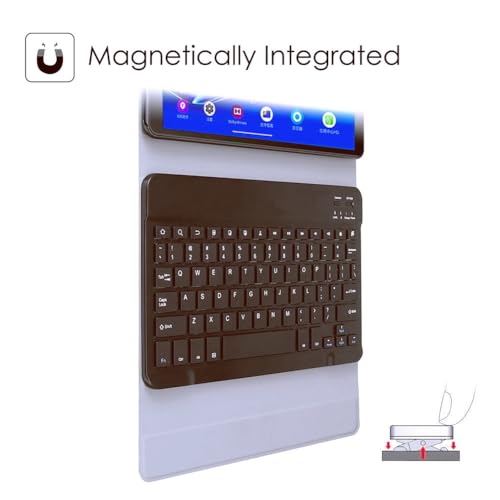 Funda con teclado para iPad Mini 5 apagado automático y teclado extraíble 3