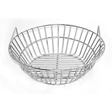 only fire #8537 Charcoal Ash Basket, Stainless Steel Charcoal Holder with Handles, Grilling Accessories, Fits Kamado Joe Classic Cover