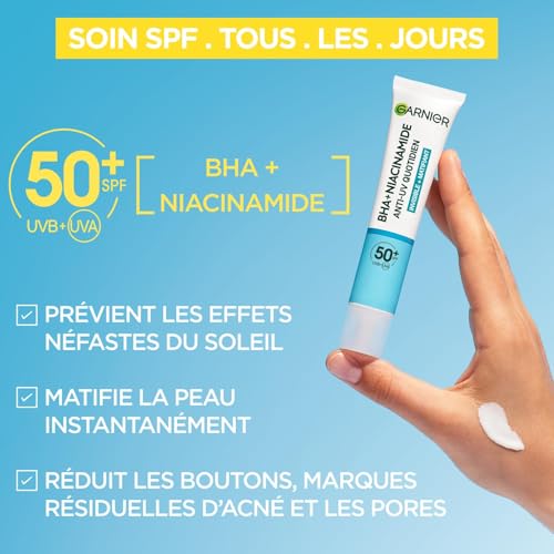 Garnier Pure Active Anti Uv Quotidien Anti Imperfections Spf 50+ 40ml Protection Solaire - vue 3