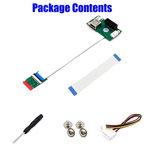Conversor NGFF M.2 Llave A/E a PCI-E con cable FPC flexible de alta velocidad antiinterferencias 6