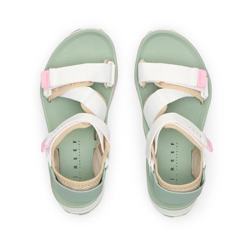 Image of REEF Cross Shore Womens Casual Sport Sandal, Adjustable Straps, Supportive Footbed, No Slip Traction