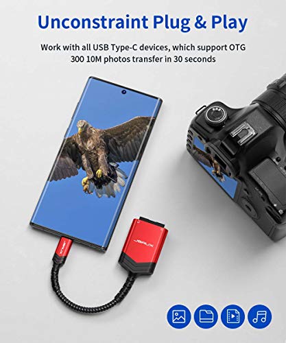 image for SD Card Reader, JSAUX USB C to Micro SD Memory Card Reader Adapter（5