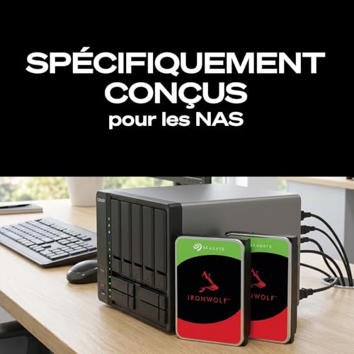 Disque dur interne NAS HDD SEAGATE IronWolf 4 To SATA 6 Go/ 5400 trmin - vue 5