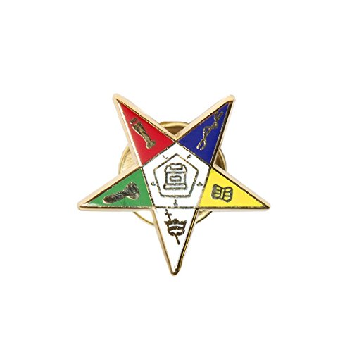 OES Shield Star Order of the Eastern Star Lapel Pin