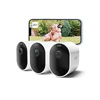 Arlo Pro 5 Telecamera WiFi Esterno Senza Fili, Telecamera WiFi Interno, 2K HDR, Sirena Allarme Casa,...