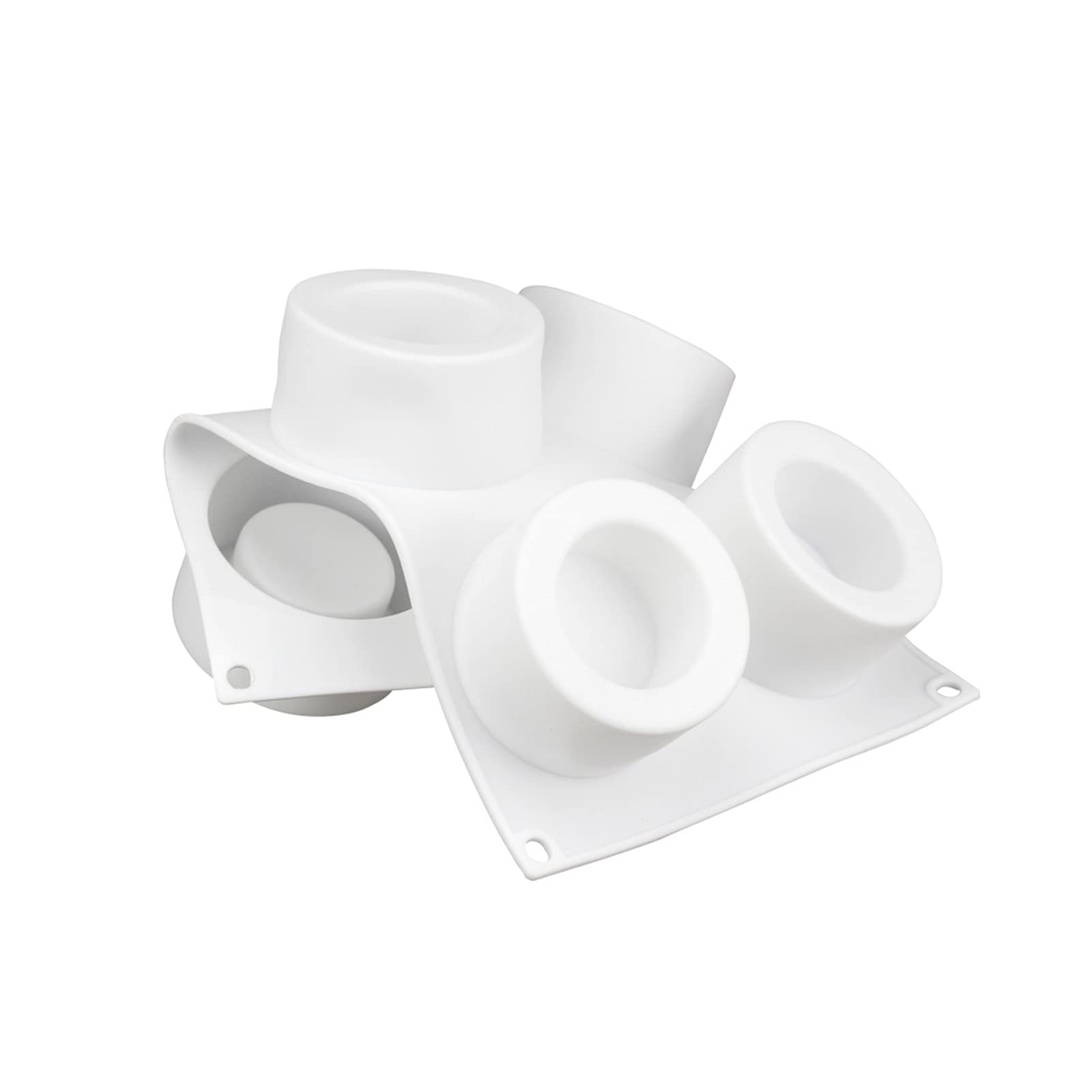 Molde for hornear, Molde for pasteles, Hornear HUANGXING - Molde de silicona 3D 6 agujeros Pudín Cupcake Art Cake Mold Hornear Pasteles Mousse Chocolate Mold Cake Herramientas Sartenes