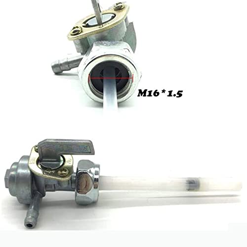 TOTMOX Motorrad Zinklegierung Benzinhahn Kraftstoffschalter Heizöl Benzin Tankschalter Kompatibel mit H0NDA CB400F CB550K CB750A CB750K CX500 CB5550F