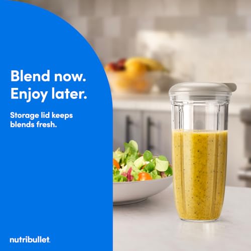 nutribullet Turbo Tumbler Edition, Personal Blender For Smoothies & Frozen Drinks, 24 Ounce Tumbler with boot, 32 Ounce Cup, Travel & To-Go Lids, 1000 Watt, Dune Beige, NB30400DB - image 9