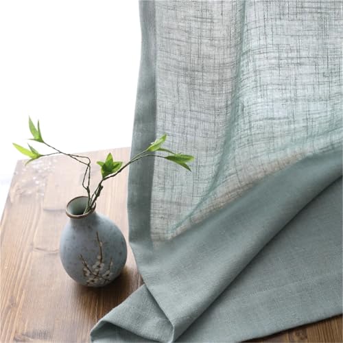 Rideau lin et coton moderne pour balcon et décoration de salon uni