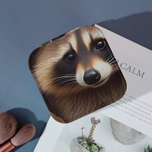Mini boîte à bijoux pour bagues et colliers avec motif raton laveur d'automne - 7