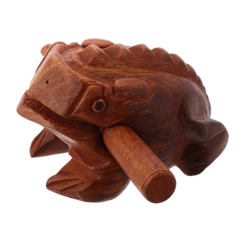 SUPVOX 1Set Lifelike Frog Sound Maker Wood Frog Musical Instrument Durable Percussion Supply for All Ages Crisp and Tone for Authentic Musical Experience