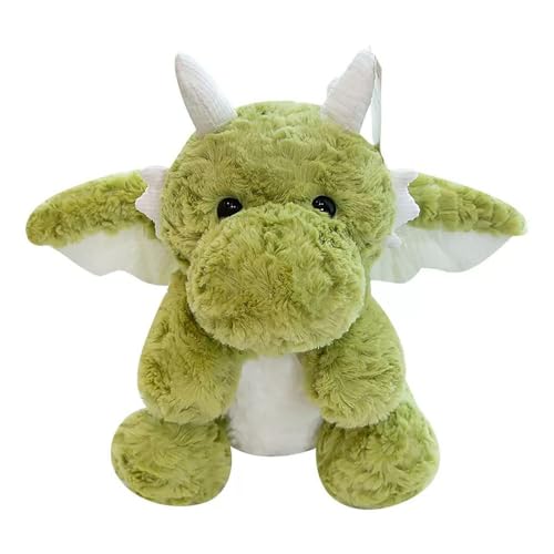 YUKOUQIAN Dragon Stuffed Animal Cute Dragon Plush Toy for Girls Boys 7.8 inch (jiaolong lvse)